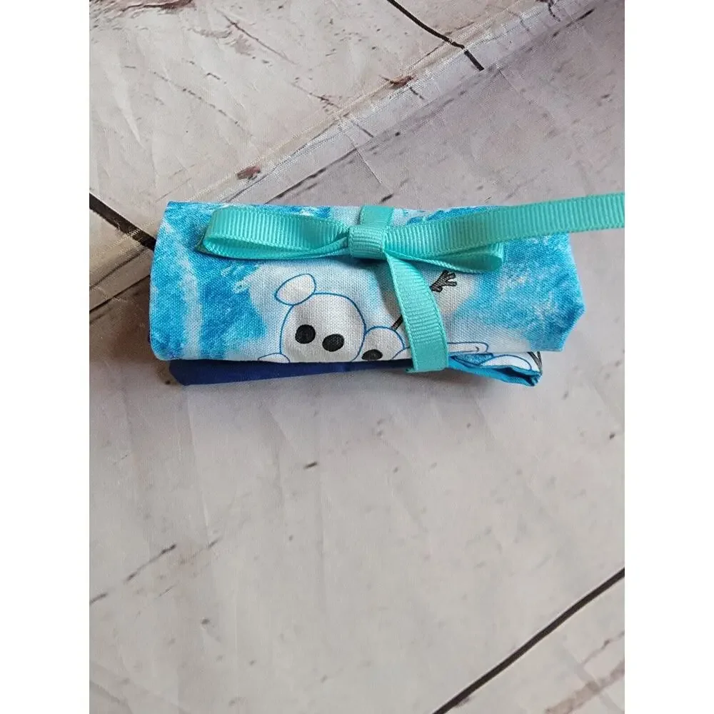 Olaf Crayon Holder Wallet 10 Crayons Handmade